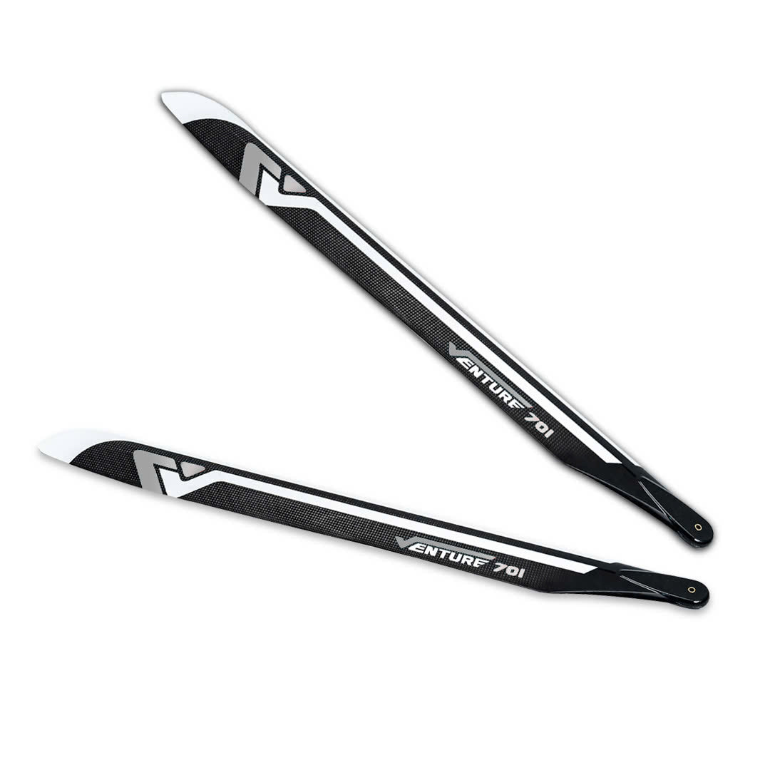 VENTURE 701mm Premium CF Blades – Silver (Pre-Order)