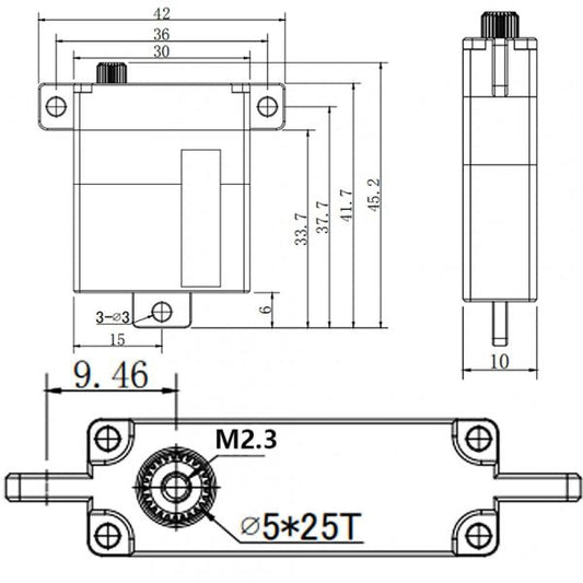 GDW DS190X High Torque Metal Gear Digital Servo