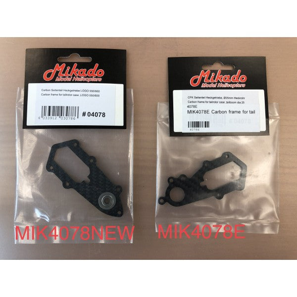4078 Carbon Frame For Tailrotor Case ,LOGO 550/600