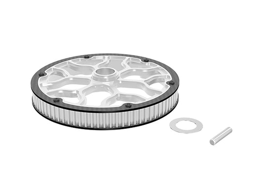 5112 Belt pulley alu/carbon, LOGO 600