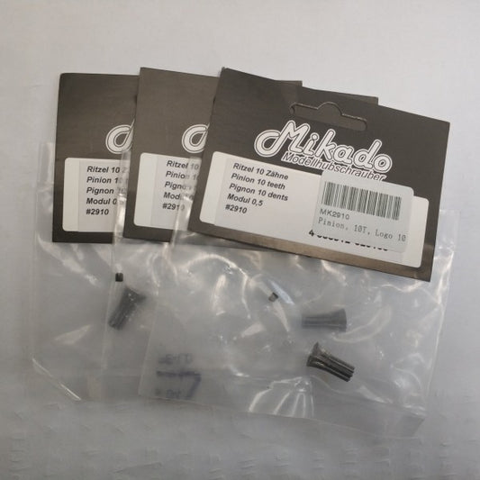 2910E Pinion 10 teeth M0.5 LOGO10