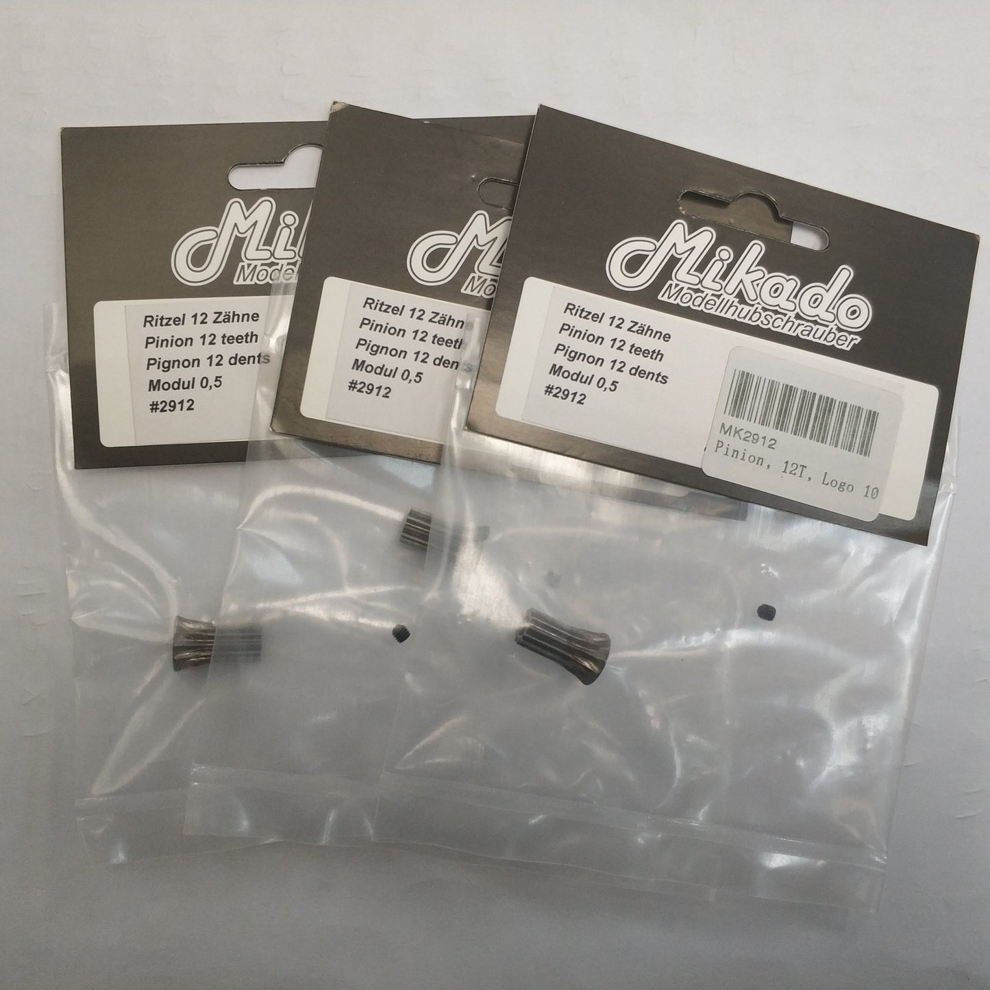 2912E Pinion 12 teeth M0.5 LOGO10