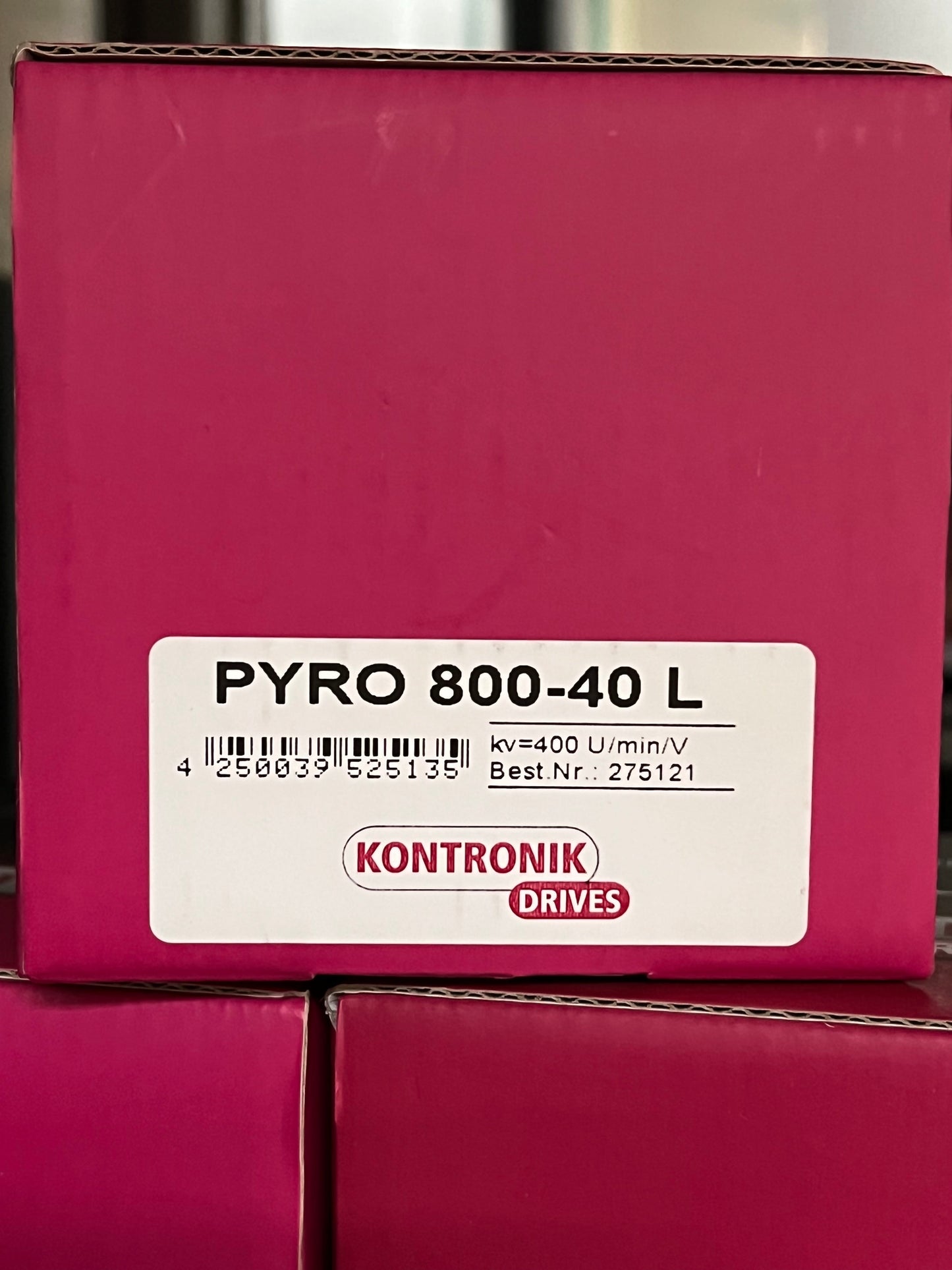 K27512 Kontronik Pyro 800-40L Brushless Motor (Long / short Shaft)