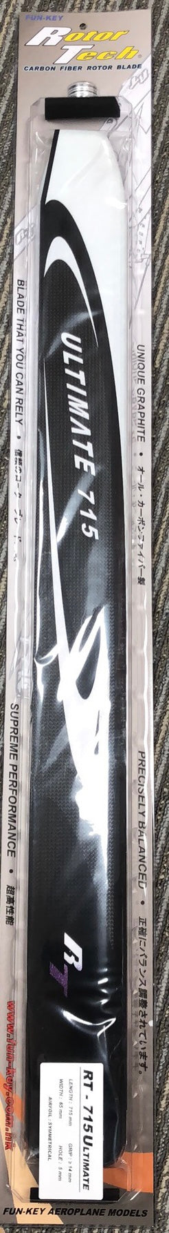 RT-715-U FUN-KEY Rotortech 715mm Ultimate Flybarless Main Blade Set