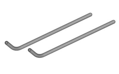 4190 Skid pipes 6mm LOGO 400/480