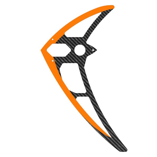 5043 Vertical fin, carbon, neon-orange, LOGO 700