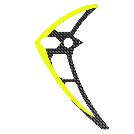 5157 Vertical fin, carbon, neon-yellow, LOGO 700