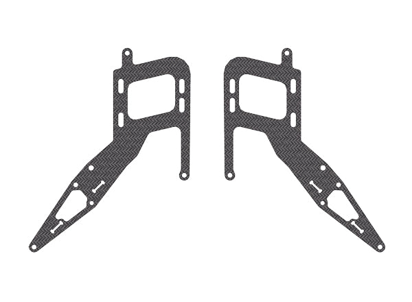 4774 Middle Stiffener Plate 1mm, LOGO 700 XXtreme