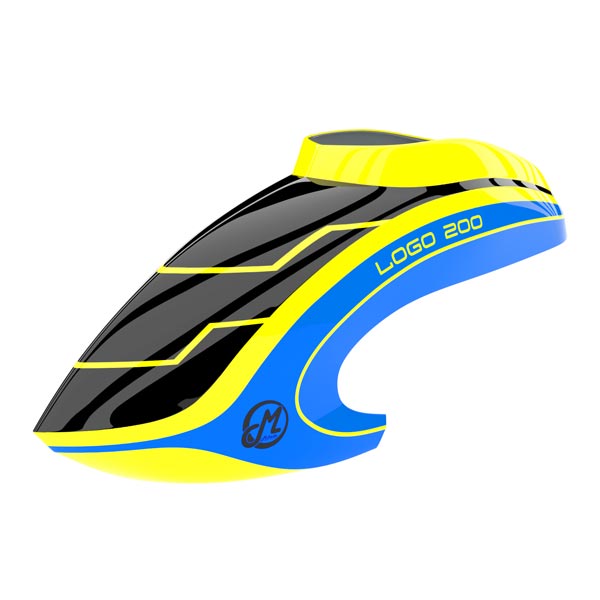5480 Canopy LOGO 200 Black/Neon-Yellow/Blue