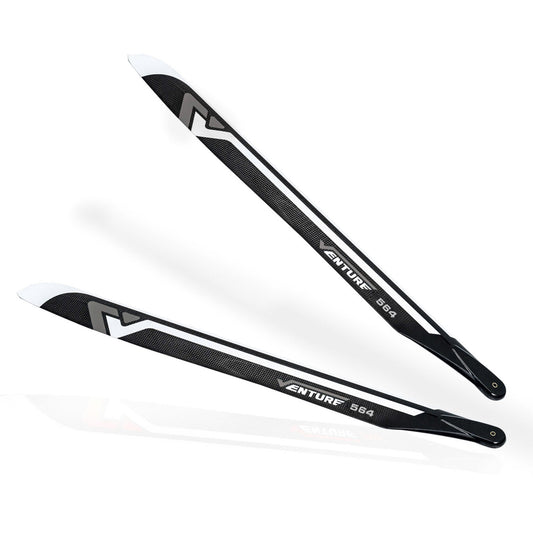 VENTURE 564mm Premium CF Blades – Silver (Pre-Order)