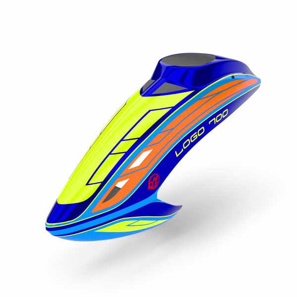 5604 Canopy , LOGO 700 V2 neon-yellow/blue