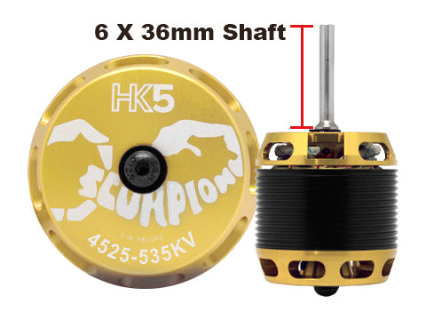 Scorpion HK5-4525-535KV (6 x 36mm shaft) (Pre-Order)