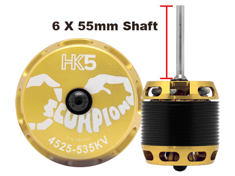 Scorpion HK5-4525-535KV (6 x 55mm shaft) (Pre-Order)