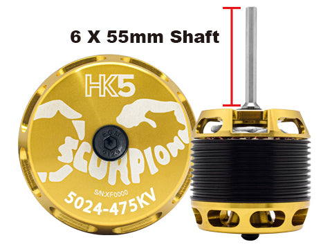 Scorpion HK5-5024-475kv (6 x 55mm shaft)