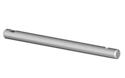 4074 Tail rotor shaft hardened, 74,8mm
