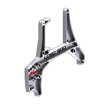 4406 Frame support right, LOGO 500/600 Carbon