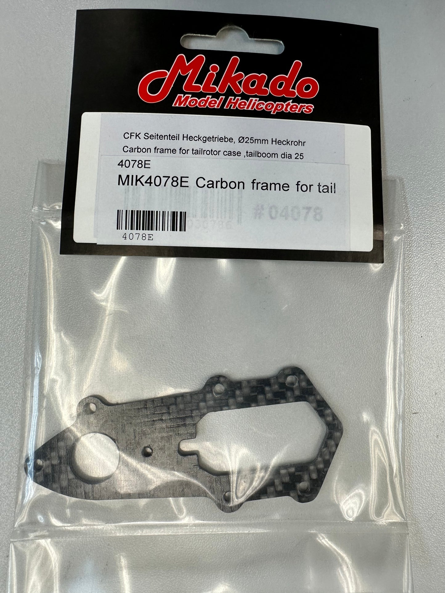 4078 Carbon Frame For Tailrotor Case ,LOGO 550/600