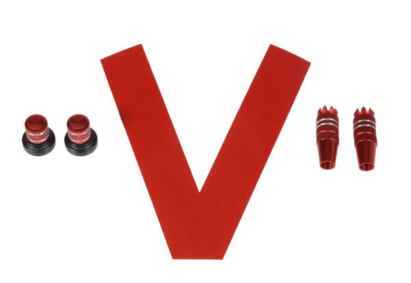 5372 Vbar Control Stick/Knob-Set metallic red